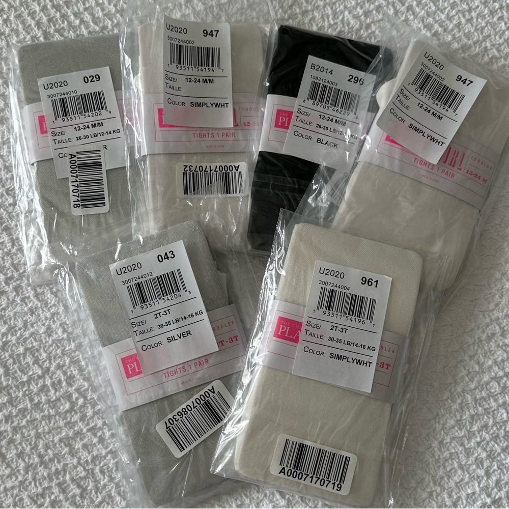 NWT Children Place Tights 6 pair bundle